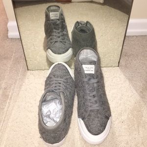 Standard issued wool high top sneakers